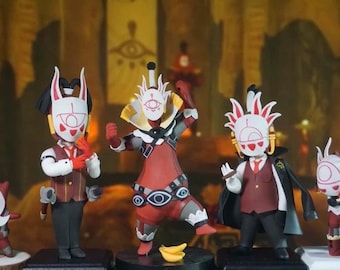 Legend of Zelda Yiga Clan beeldjes set – Leden van Master Kohga, verzamelbare kleibeeldjes – Grappig en uniek schurkencadeau voor fans