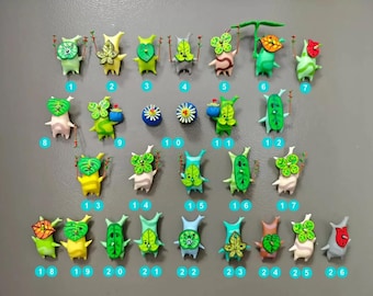 Handcrafted Korok Clay Sculpture – Collector’s Figurine & Fridge Magnet | Zelda Tears of the Kingdom / Breath of the Wild