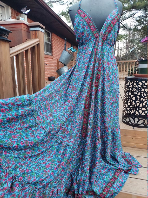Boho Halter Maxi Dress One Size S to XL 