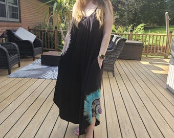 Reverse dye Jumpsuit Overall   - One Size S to XL