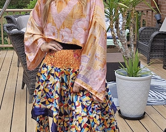 Handkerchief Skirt with Crop Top - One S to L