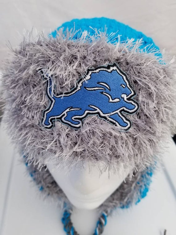 Detroit lions top winter knit hats