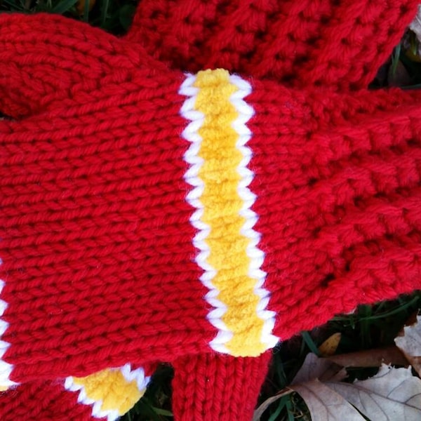 Red Mittens Etsy