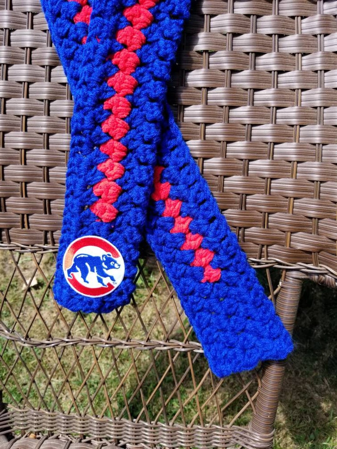 Chicago Cubs Winter Scarf Cubs Scarf Chicago Scarf Chicago Etsy