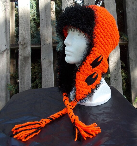 blaze orange knit hat