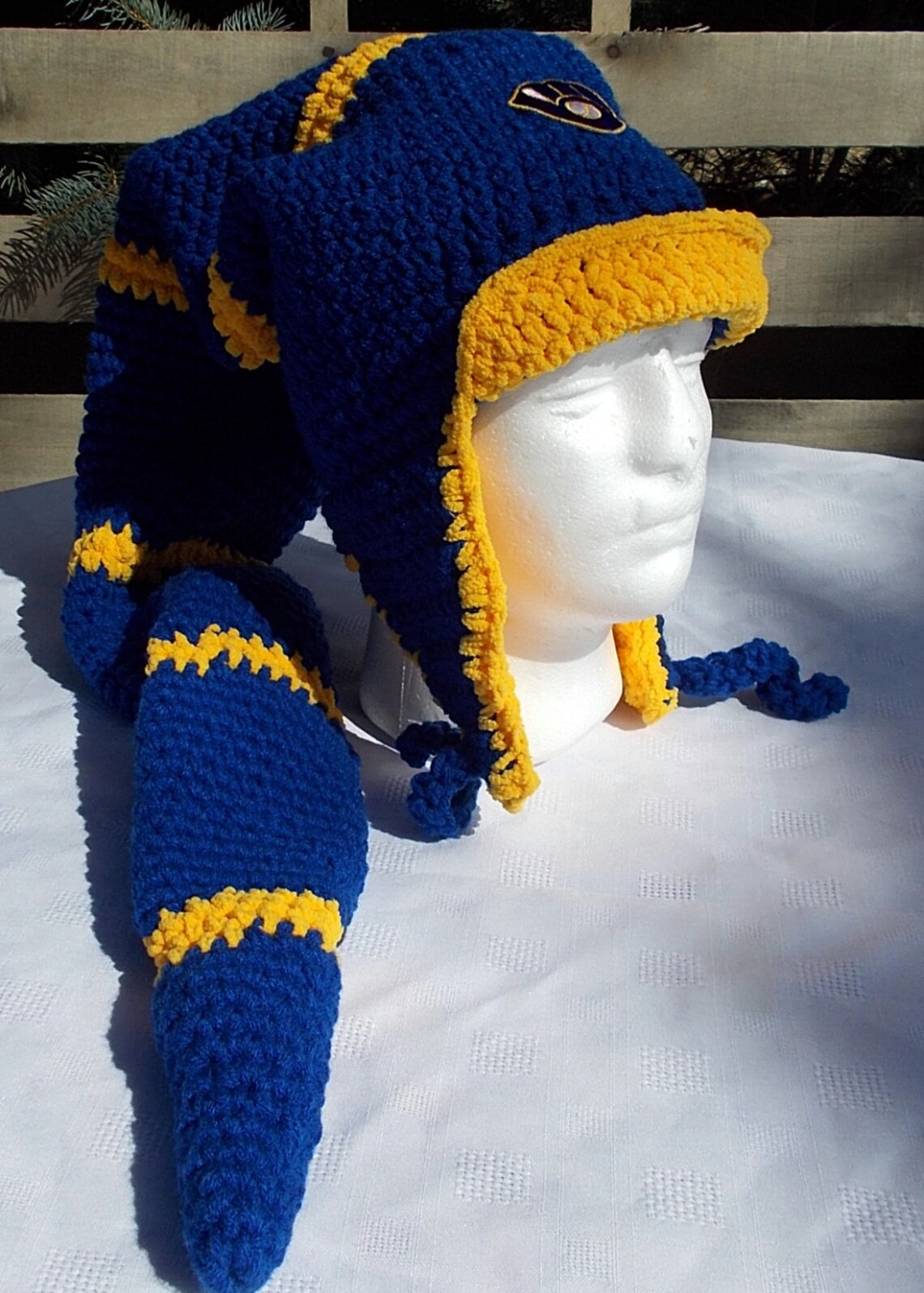 Milwaukee Brewers Retro Long Earflap stocking Hat Extra Long Etsy