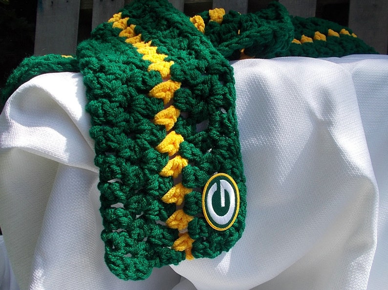 Green Bay Packers Scarf Etsy