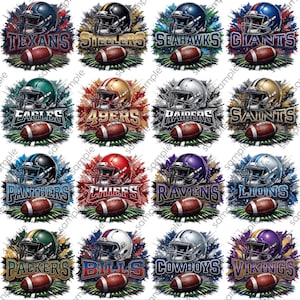 Football 32 Teams Png - Etsy