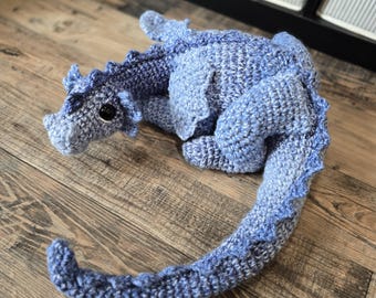 Crochet Dragon Stuffed Animal Handmade Gift / Cute Plushie Dragon Animal / Baby Dragon Stuffed Toy / Birthday Gifts for Teens or Adults