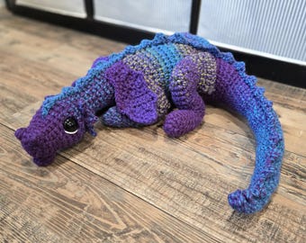 Crochet Dragon Stuffed Animal Handmade Gift / Cute Plushie Dragon Animal / Baby Dragon Stuffed Toy / Birthday Gifts for Teens or Adults