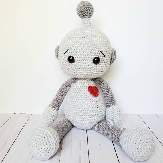 Robot Stuffed Animal for Anxiety Relief / Cute Robot Stuffed Etsy