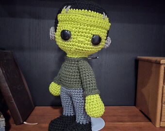 Little Horrorz The Monster / Amigurumi Halloween Display Piece / Creepy Cute Halloween Doll / Unique Gifts for Scary Movie Fans
