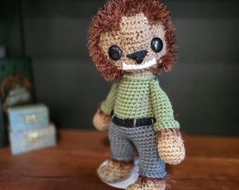 Little Horrorz The Werewolf / Amigurumi Halloween Display Piece / Creepy Cute Halloween Doll / Unique Gifts for Scary Movie Fans