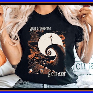 Jack Skellington Wonderful Nightmare Comfort Colors Shirt The Nightmare Before Christmas Disney Halloween Party Disneyland Spooky Season