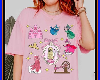 Disney Aurora T-Shirt | Sleeping Beauty Shirt | Aurora Princess Tee | Girls Disney Trip | Unisex Adult Kid Tshirt Hoodie | Gift Idea | GU71