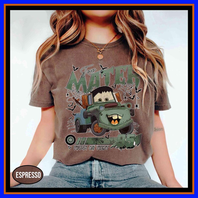 Retro Tow Mater Disney Cars Halloween Shirts Towing and Salvage Shirt Disney Halloween Trip Halloween Gift Disney Halloween Party