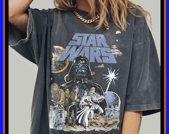 Disney Star Wars Vintage Unisex Shirt Star Wars Gift Fan Disney World Family Tee Gift | Unisex Adult Kid Cotton T-Shirt Hoodie Gift GU363