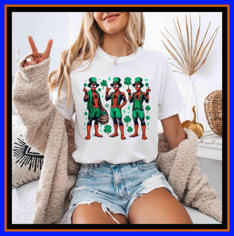 Spider-Man Lucky Tee St Patricks Day Shirt Spiderman Lucky Tee Disneyland St Paddys T-Shirt Irish Toddler Shirt Lucky Shamrock T-Shirt