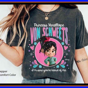 Disney Vanellope Tshirt | Vanellope von Schweetz Tee | Wreck It Ralph Soft Cotton Shirt | Unisex Adults Kids T-Shirt Hoodie GU174