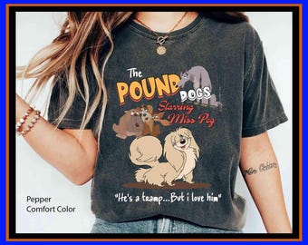 Lady And The Tramp Miss Peg Pound Dogs Vintage Disney Dog Shirt Family Trip Magic | Unisex Adult Kid Cotton T-Shirt Hoodie Gift GU520