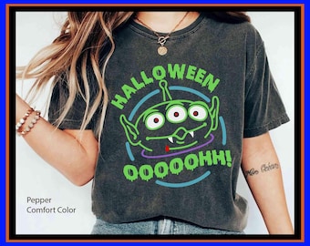 Toy Story Alien Dracula Halloween Disney Halloween Party Disneyland Spooky Saison Shirt | Unisex Erwachsene Kind Baumwolle T-Shirt Hoodie Geschenk GU875