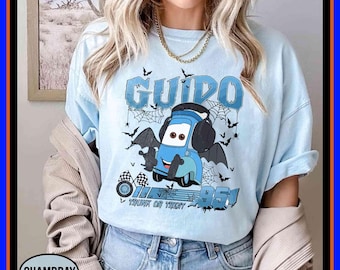 Guido Disney Cars Halloween Shirt Cars Characters Disney Halloween Trip Party Gift Tee | Unisex Adult Kid Cotton T-Shirt Hoodie Gift GU467