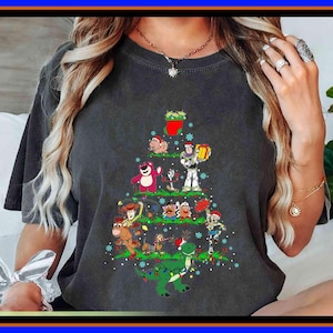Toy Story Disney Christmas Tree Shirt Buzz Lightyear Woody Jessie Mickey's Very Merry Christmas Disneyland Xmas Holiday Family Trip Gift