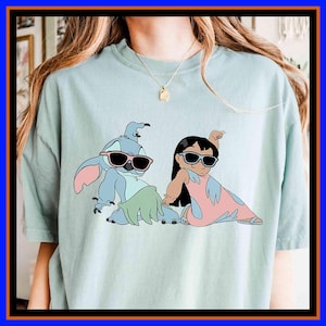 Funny Lilo and Stitch Dancing Hawaii Aloha Shirt Experiment 626 T-Shirt Disney Kids Shirt