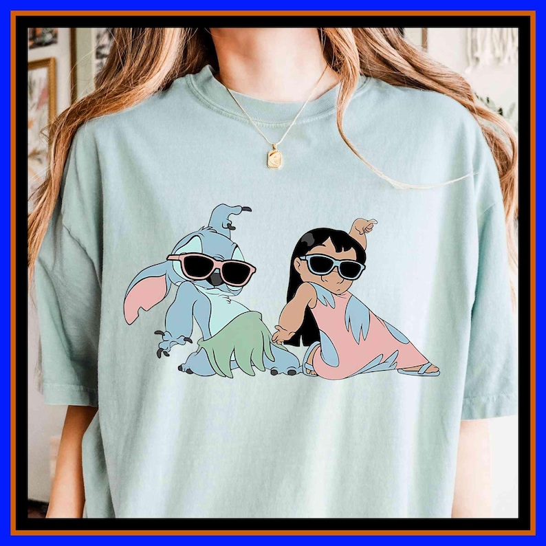 Funny Lilo and Stitch Dancing Hawaii Aloha Shirt Experiment 626 T-Shirt Disney Kids Shirt