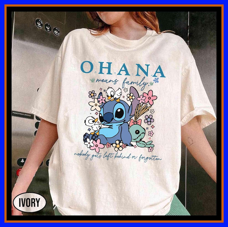 Disney Stitch Ohana Means Family Shirt Lilo and Stitch Shirt Disney Stitch Sweatshirt No One Gets Left Behind Stitch Hoodie Shirt