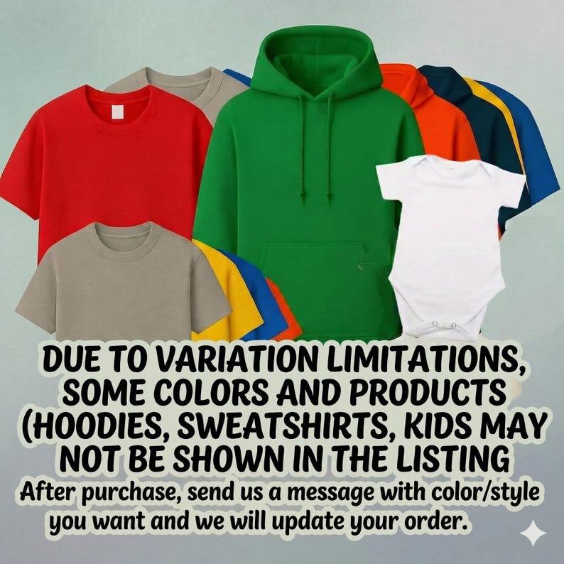 Graphic print clothing and gifts featuring funny, parody, meme, and matching set designs. Available in unisex adult Tshirt, hoodie, kids Tshirt, and baby romper styles with premium DTF print, customization, and premium quality upgrade options.