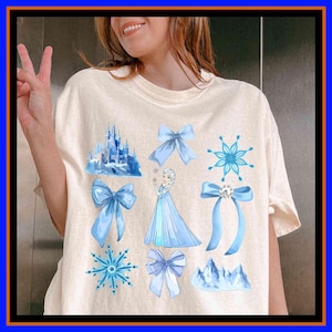 Elsa Frozen Coquette Bow Shirt Disney Girls Trip Disney World Shirts Disneyland Shirt Princess Frozen Sweatshirt Disney Princess