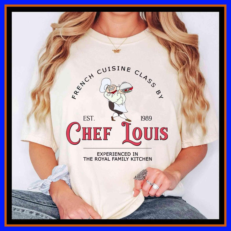 Disney Little Mermaid Chef Louis Est. 1989 T-Shirt French Cuisine Class Tee Chef Louis And Sebastian Shirt Funny Disneyland Foodie Shirt