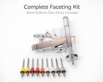 Kit aluminium deurstijlpen facetten | Edelsteen snijden, polijsten (10 dopsticks)