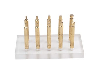 Conjunto de varetas de latão para lapidação – Ferramentas para facetar pedras preciosas, lapidação e fabricação de joias