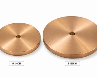 Disco de lapidação mestre em cobre | Disco de apoio de 6" e 8" para máquina de lapidação
