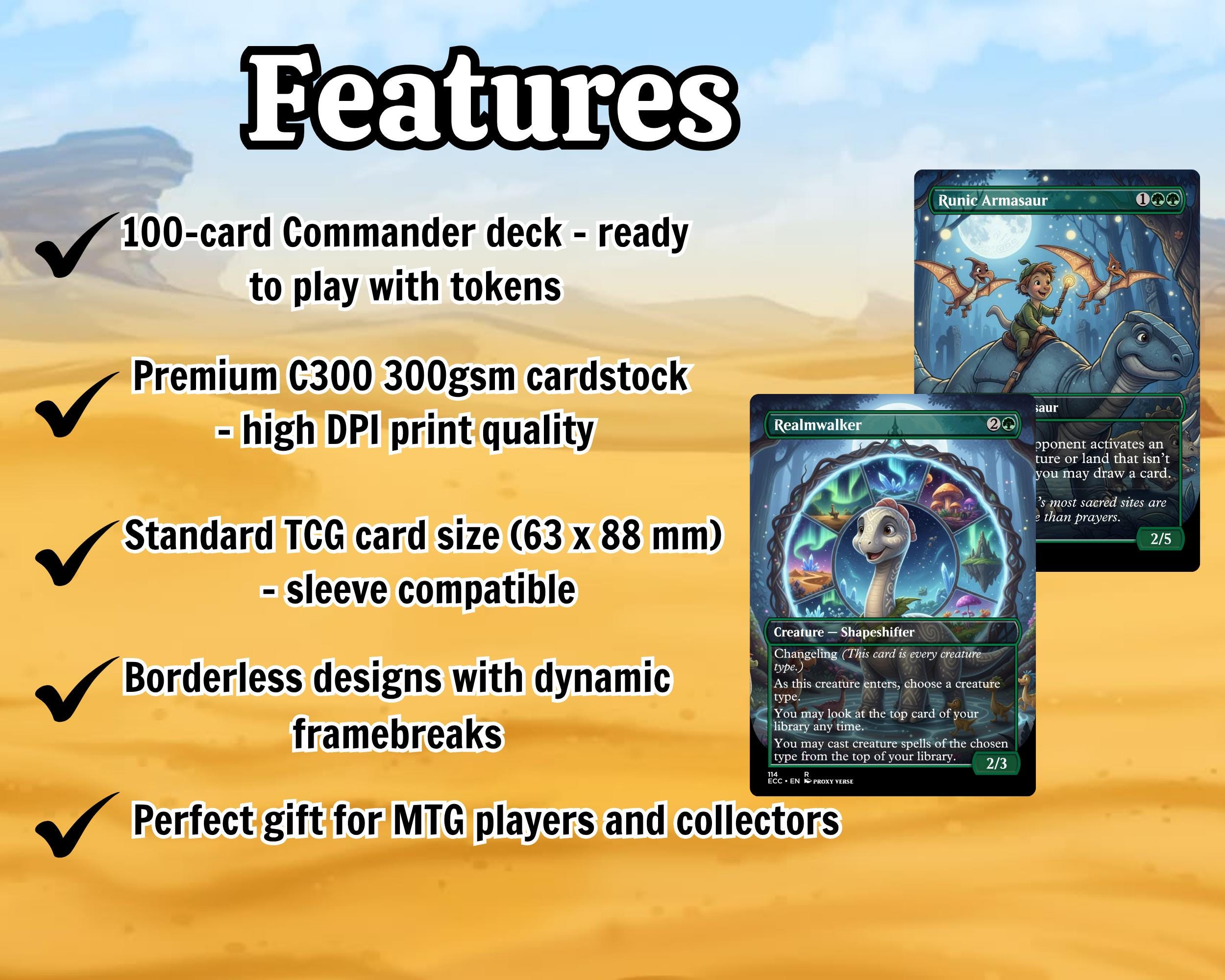 Proxy 100+ Card Commander Deck – the Land Before Time Inspired Dinosaur ...