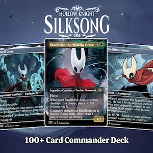 Hollow Knight Silksong Proxy 100+ Card Commander Deck | Ready to Play Full Commander Deck | Perfect Gift for Players & Collectors