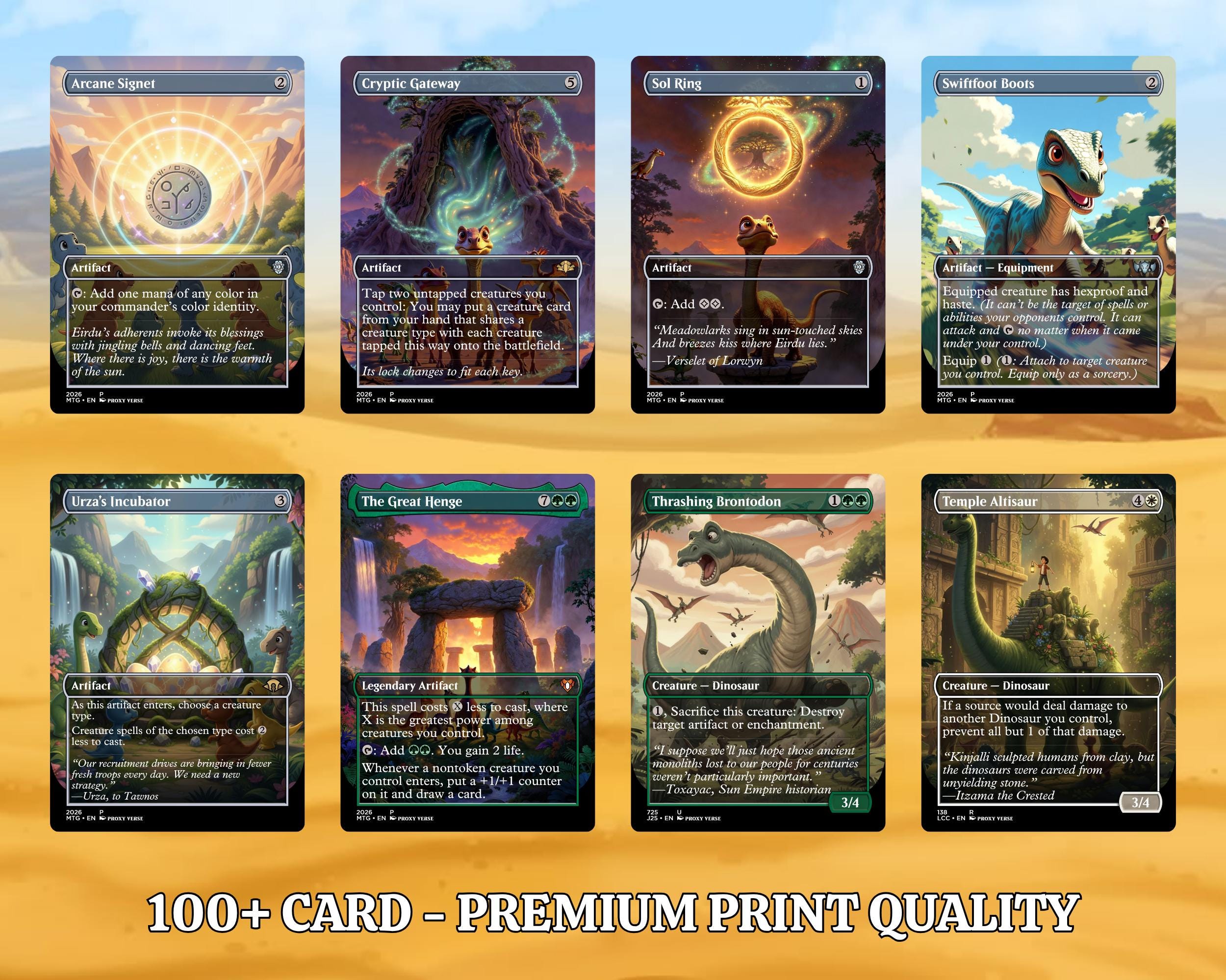 Proxy 100+ Card Commander Deck – the Land Before Time Inspired Dinosaur ...