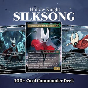 Hollow Knight Silksong Proxy 100+ Card Commander Deck | Ready to Play Full Commander Deck | Perfect Gift for Players & Collectors