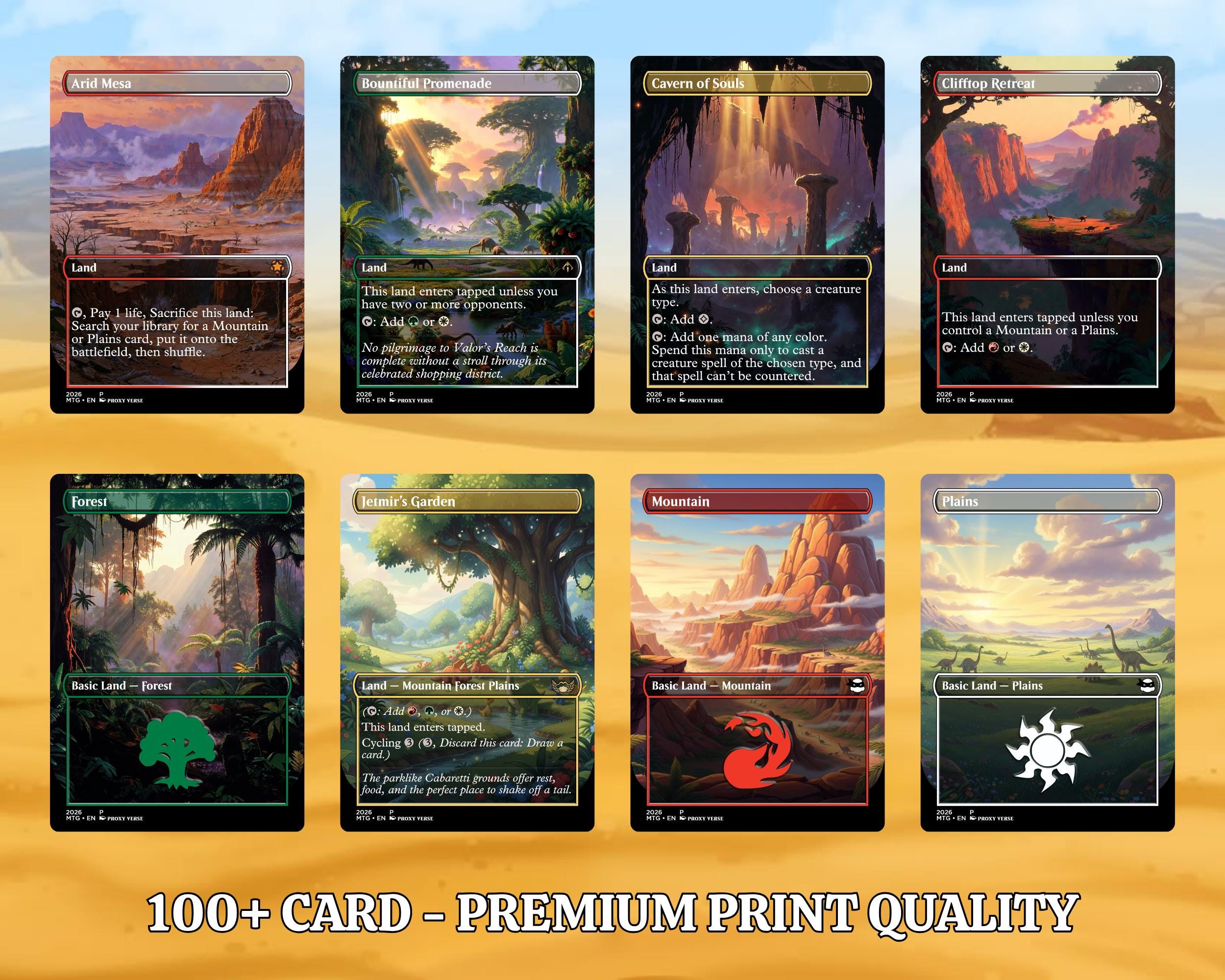 Proxy 100+ Card Commander Deck – the Land Before Time Inspired Dinosaur ...