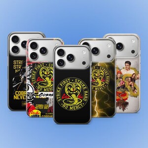 Funda para teléfono Cobra Kai, serie de televisión Karate Kid Kung Fu, para iPhone, Samsung, Google Pixel, resistente, con protector de privacidad.