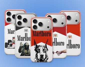 Funda para teléfono con diseño de paquete de cigarrillos, estilo retro, vintage, F1, cigarrillos, fundas para iPhone, Samsung, Google Pixel, funda resistente para teléfono, protector de privacidad