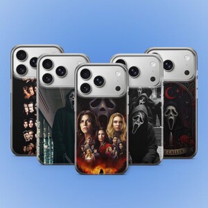 Ghost mask Phone Case Horror movie stab Screamer Knife Covers for Iphone Samsung Google Pixel Tough Phone Case Privacy Protector