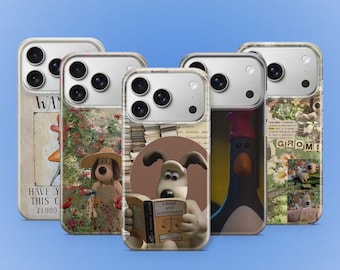 Gromit Phone case Penguin Wallace white dog cartoon Cover for Iphone Samsung Google Pixel Tough Privacy Protector