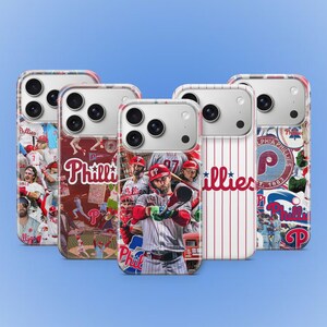 Funda para teléfono del equipo de béisbol de Filadelfia, funda protectora para iPhone, Samsung y Google Pixel, resistente y con protección de privacidad.