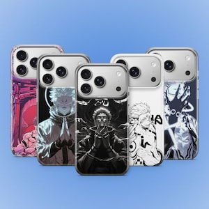 Ryomen Sukuna Phone Case Jujutsu Kaisen Cursed Anime Cover for iPhone 17e 16 15 14 13 12 Samsung S26 S25 FE S24 A57 A16 A17 Pixel 10 9 8