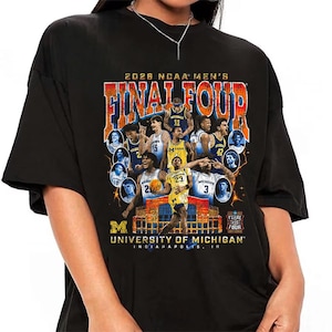 Michigan Men's Basketball Final Four March Madness Team Nil T-Shirt, Gift for Fan Women and Men