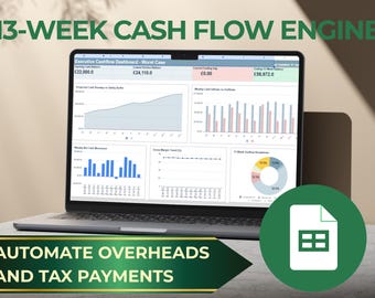 13-Week Cash Flow Forecast with Automation for UK Business (Google Sheets)