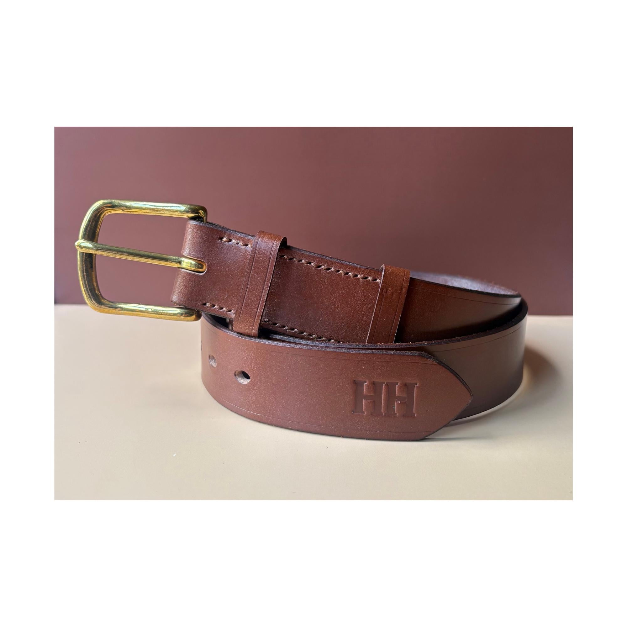 Sedgwick Bridle Leather Belt (1 and 1/2 Inch) Conker - Etsy